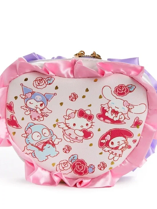 Sanrio Characters Mini Heart Zipper Pouch (Bright and Dark Angel Series) - Picture 5 of 5